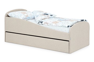 Кровать в детскую с ящиком Letmo карамель (рогожка) в Иваново