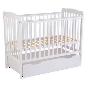 Кроватка для новорожденных POLINI Kids Simple 310-02 Белый в Иваново