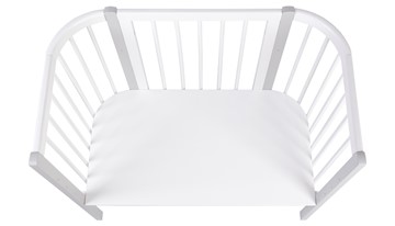Кроватка приставная POLINI Kids Simple 120 Белый / Серый в Иваново - предосмотр 3