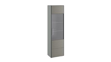 Однодверный шкаф Наоми для посуды, цвет Фон серый, Джут ТД-208.07.25 в Иваново