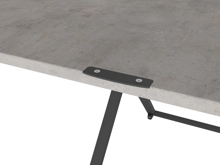 Складной стол-трансформер Генри, бетон чикаго/чёрный в Иваново - изображение 4