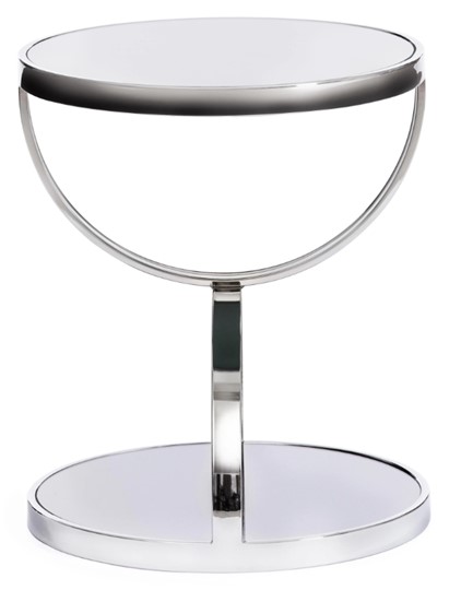 Столик GROTTO (mod. 9157) металл/дымчатое стекло, 42х42х50, хром в Иваново - изображение 1
