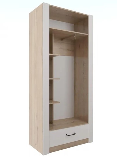 Шкаф гардеробный Ева 5 М1 дуб ирландский/белый матовый в Иваново - изображение 1