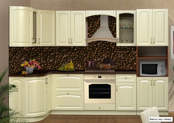 Угловой кухонный гарнитур Кантри 1330х2800 в Иваново - изображение