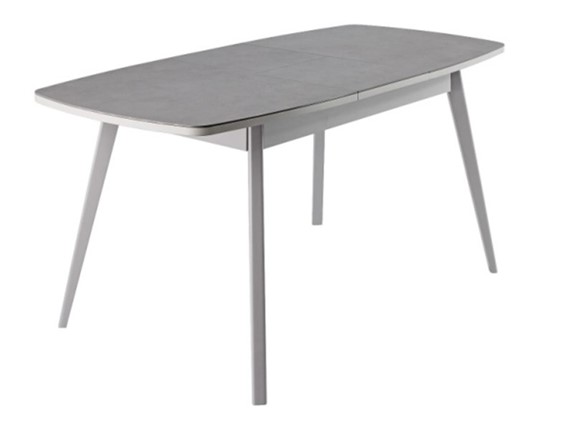 Кухонный раскладной стол Артктур, Керамика, grigio серый, 51 диагональные массив серый в Иваново - изображение