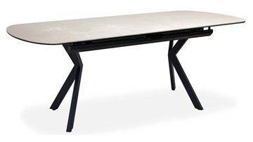 Кухонный стол раскладной Шамони 2CX 160х90 (Oxide Avorio/Графит) в Иваново - предосмотр 1