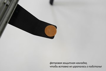 Стол раздвижной Дали-1L(ноги черные, дуб табако) в Иваново - предосмотр 6
