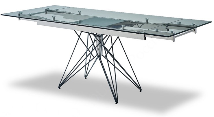 Обеденный раздвижной стол T-041 (140) прозрачный в Иваново - изображение 3