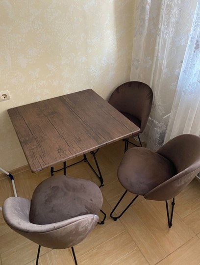 Кухонный стол SHT-TU23/H71/ТT 80 (темно-серый/палисандр) в Иваново - изображение 6