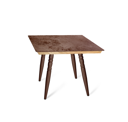 Кухонный стол SHT-TU15 (4 шт.)/ТT8 60/60 (медный металлик/прозрачный лак/коричневая сепия) в Иваново - изображение
