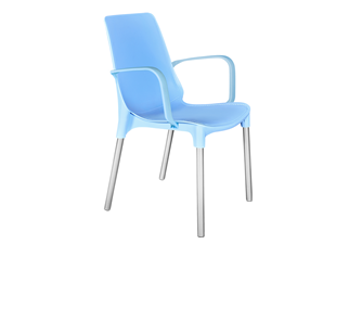 Обеденный стул SHT-ST76/S424 (голубой/хром лак) в Иваново