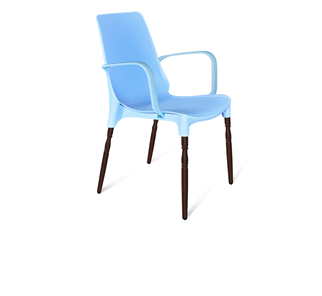 Обеденный стул SHT-ST76/S424-F (голубой/коричневый муар) в Иваново