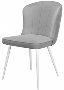 Обеденный стул 209, микровелюр B22 grey, ножки белые в Иваново