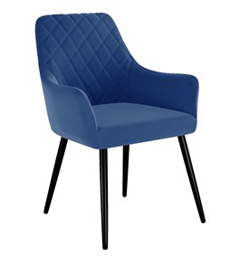 Обеденный стул 241, микровелюр Z20 синий, ножки черные в Иваново