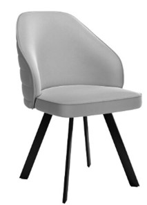Кухонный стул dikline 276 Е28 светло-серый  ножки черные в Иваново