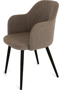 Обеденный стул Эспрессо-1, ноги черные круглые XL (R32)/велюр T173 Капучино в Иваново