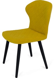 Обеденный стул Марио (Желтый Т182/ноги черные) в Иваново