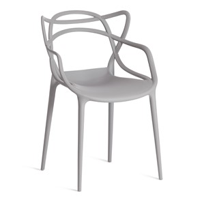 Стул обеденный Cat Chair (mod.028) пластик, 54,5*56*84 серый, арт.13276 в Иваново
