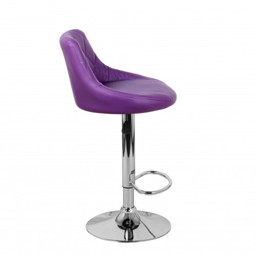 Барный стул Комфорт с мягкой спинкой WX-2396 экокожа фиолетовый в Иваново - изображение 3