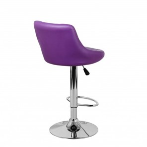 Барный стул Комфорт с мягкой спинкой WX-2396 экокожа фиолетовый в Иваново - предосмотр 4