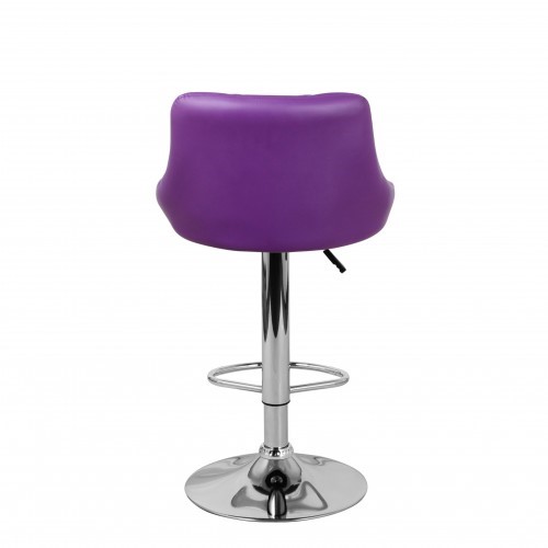 Барный стул Комфорт с мягкой спинкой WX-2396 экокожа фиолетовый в Иваново - изображение 5