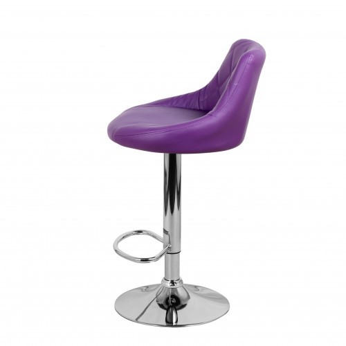 Барный стул Комфорт с мягкой спинкой WX-2396 экокожа фиолетовый в Иваново - изображение 7