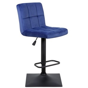 Барный стул Курт с мягкой спинкой WX-2320 велюр синий в Иваново