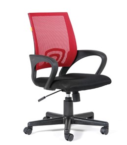 Офисное кресло CHAIRMAN 696 black Сетчатый акрил DW69 красный в Иваново - предосмотр