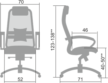 Офисное кресло Samurai S-1.04, темно-коричневый в Иваново - предосмотр 1