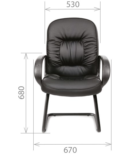 Офисное кресло CHAIRMAN 416V экокожа черная в Иваново - изображение 1
