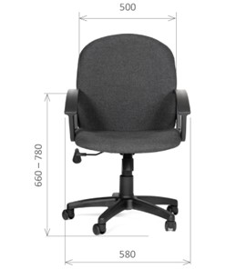 Офисное кресло CHAIRMAN 681 Ткань C-3 черное в Иваново - предосмотр 1