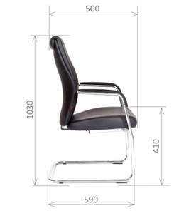 Офисное кресло CHAIRMAN Vista V Экокожа премиум черная в Иваново - предосмотр 2