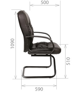 Офисное кресло CHAIRMAN 416V экокожа черная в Иваново - предосмотр 2