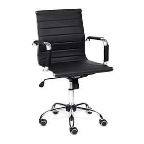Кресло компьютерное URBAN-LOW кож/зам, черный, арт.14460 в Иваново