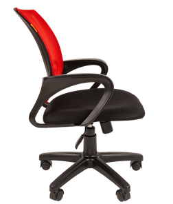 Офисное кресло CHAIRMAN 696 black Сетчатый акрил DW69 красный в Иваново - предосмотр 1