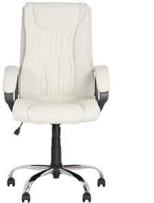 Офисное кресло ELLY (CHR68) экокожа ECO-50, белая в Иваново