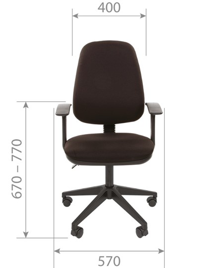 Кресло компьютерное CHAIRMAN 661 Ткань стандарт 15-13 серая в Иваново - изображение 3