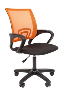 Кресло офисное CHAIRMAN 696 black LT, оранжевый в Иваново