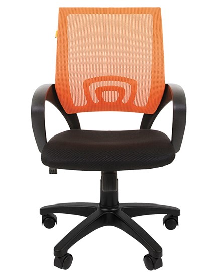 Кресло CHAIRMAN 696 black Сетчатый акрил DW66 оранжевый в Иваново - изображение 4
