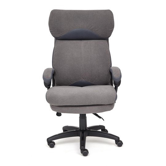 Кресло компьютерное DUKE флок/ткань, серый/серый, 29/TW-12 арт.14039 в Иваново - изображение 1