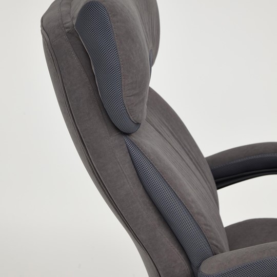 Кресло компьютерное DUKE флок/ткань, серый/серый, 29/TW-12 арт.14039 в Иваново - изображение 10