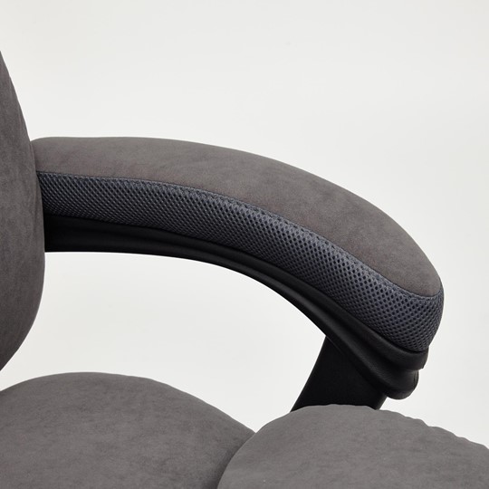 Кресло компьютерное DUKE флок/ткань, серый/серый, 29/TW-12 арт.14039 в Иваново - изображение 13