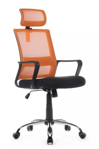 Кресло компьютерное RCH 1029HB, черный/оранжевый в Иваново