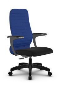 Кресло компьютерное SU-CU160-10P PL синий/черный в Иваново