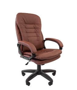 Офисное кресло CHAIRMAN 795 LT, экокожа, цвет коричневый в Иваново