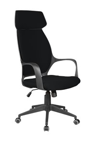 Кресло компьютерное Riva Chair 7272 (Черный/черный) в Иваново