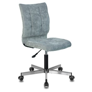 Офисное кресло Brabix Stream MG-314 (без подлокотников, пятилучие серебристое, ткань, серо-голубое) 532395 в Иваново