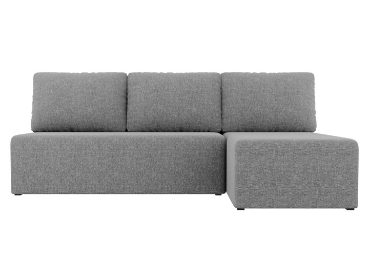 Угловой диван с оттоманкой Поло, Серый (рогожка) в Иваново - изображение 1