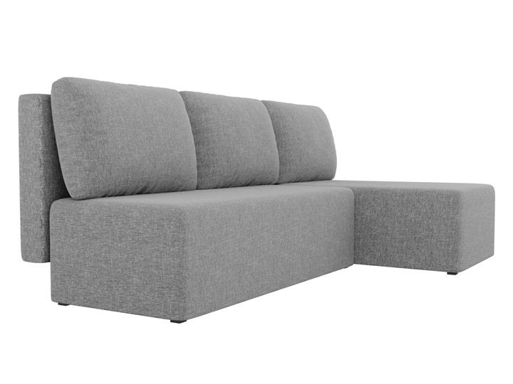 Угловой диван с оттоманкой Поло, Серый (рогожка) в Иваново - изображение 2