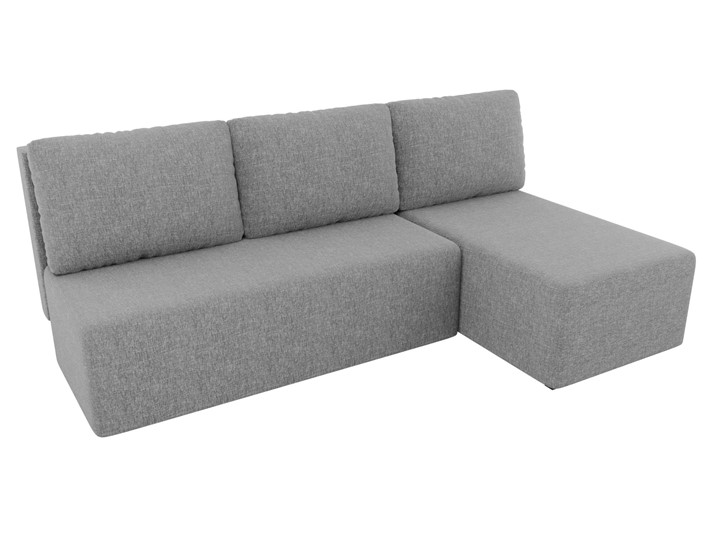 Угловой диван с оттоманкой Поло, Серый (рогожка) в Иваново - изображение 3